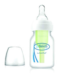 Dr. Brown's Options Polipropilen Gaz Yapmayan Antikolik Yenidoğan Yavaş Akışlı 0+ Ay Şeffaf Biberon 60 ml