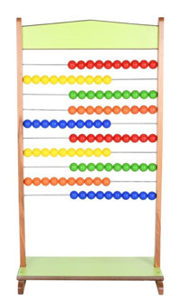 Edutoys Ayaklı Raylı Ahşap Abaküs