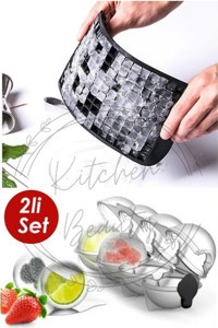 Kitchen Beauty Silikon Mini Siyah Kare Buz Kalıbı