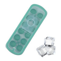 Store Plastik Kapaklı Mavi Kare Buz Kalıbı