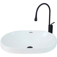 Pure Concept Klasik Tekli Tezgah Üstü Oval Lavabo Beyaz