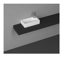 Ece Banyo Sekura Klasik Tekli 45 cm Mermer Tezgah Üstü Kare Lavabo Beyaz