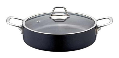 Zest 100244 Cam Kapaklı Granit 26 cm Karnıyarık Tenceresi