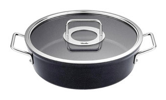 Fissler Adamant İndüksiyonlu Cam Kapaklı Granit 28 cm Derin Tencere