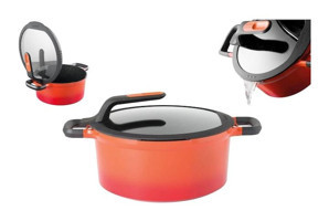 Berghoff Gem Stay Cool İndüksiyonlu Cam Kapaklı Alüminyum 28 cm Karnıyarık Tenceresi