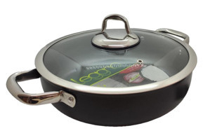 Leggno Mst2828st28bk Cam Kapaklı Titanyum 28 cm Karnıyarık Tenceresi