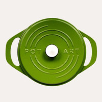 Sürel Potart Yeşil Döküm 28 cm Karnıyarık Tenceresi