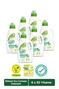 Life By Fakir Hipoalerjenik Organik Bitkisel 6x1.5 kg Sıvı Bebek Deterjanı