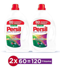 Persil Derin Temizleme Ferah Koku Renkliler İçin 120 Yıkama Sıvı Deterjan 2x3.9 lt