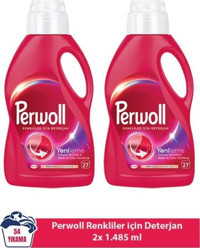 Perwoll Yenileme Renkliler İçin 54 Yıkama Sıvı Deterjan 2x1.48 lt