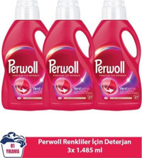 Perwoll Yenileme Renkliler İçin 81 Yıkama Sıvı Deterjan 3x1.48 lt