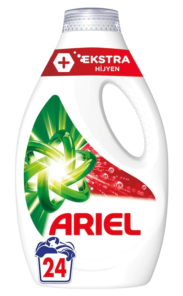 Ariel Ekstra Hijyen Beyazlar İçin 24 Yıkama Sıvı Deterjan 975 ml
