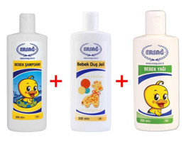 Ersağ Yenidoğan Normal Ciltler İçin Bebek Şampuanı 300 ml