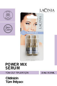 Lacinia Power Mix Yüz Dolgunlaştıran Canlandırıcı Ampul Yüz Serumu 2x10 ml
