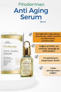 Fitoderman Yaşlanma Karşıtı Kırışıklık Karşıtı Jel Yüz Serumu 30 ml