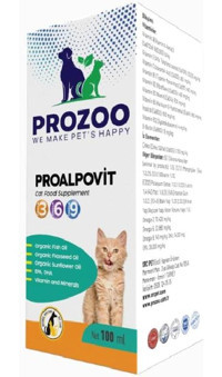 Prozoo B Vitamini C Vitamini E Vitamini Bağışıklık Güçlendirici Yavru-Yetişkin Kedi Vitamini Şurup 100 ml