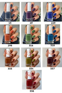 Pastel 13-49-229-298-316-318-333-334-337-338 Karışık Parlak Oje