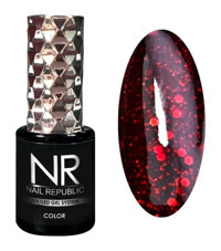 Nail Republic 425 Kırmızı Simli Kalıcı Simli Oje