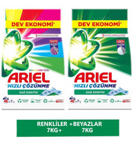 Ariel Dağ Esintisi Beyazlar-Renkliler İçin 92 Yıkama Toz Deterjan 2x7 kg