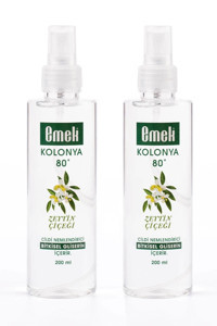 Emek Zeytin Çiçeği Sprey Plastik Şişe Kolonya 2x200 ml