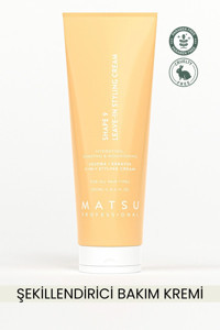 Matsu Shape 9 Jojoba Silikonsuz Sülfatsız Hacim Tuzsuz Boyalı Tüm Saçlar için Durulanmayan Kadın Saç Kremi 250 ml