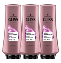 Gliss Serum Deep Repair Protein Komleksi-Hint İnciri Sülfatsız Onarıcı Tuzsuz Boyalı Tüm Saçlar için Kadın Saç Kremi 3x360 ml