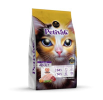 Petiva Tavuklu Yetişkin Kuru Kedi Maması 7 kg