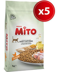 Mito Karışık Yetişkin Kuru Kedi Maması 5x1 kg