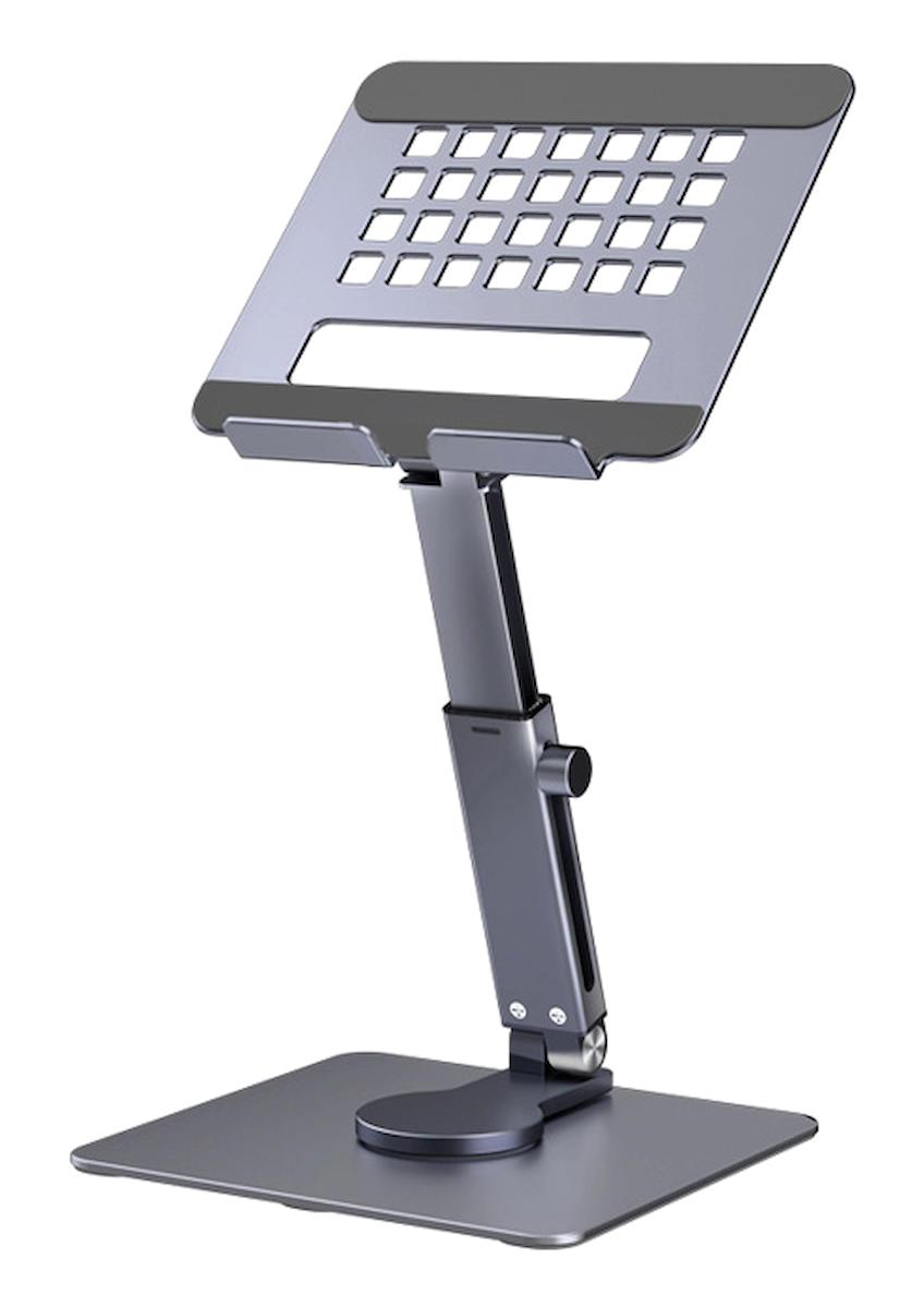 Ally H06 Ayarlanabilir Ayaklı 360 Derece Dönebilen Masa Tablet Standı Gri