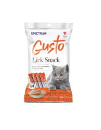 Spectrum Gusto Lick Snack Tavuk Jöle Yetişkin Yaş Kedi Maması 4x15 gr