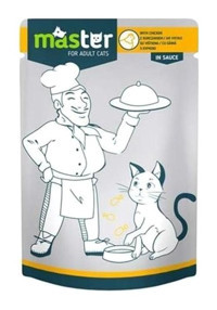 Master Pouch Tavuk Jöleli Yetişkin Yaş Kedi Maması 6x80 gr