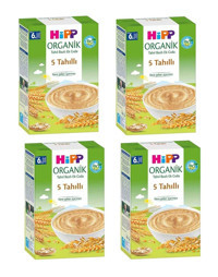 Hipp Laktozsuz Tahıllı Glutensiz Organik Kaşık Maması 4x200 gr