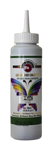 Fo Yeşil Su Bazlı Sıvı Gıda Boyası 280 ml