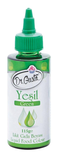 Dr. Gusto Yeşil Su Bazlı Likit Gıda Boyası 115 gr