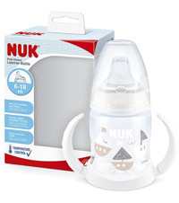 Nuk First Choice Pipetli Akıtmaz Kulplu 6 Ay+ 150 ml Alıştırma Bardağı Şeffaf