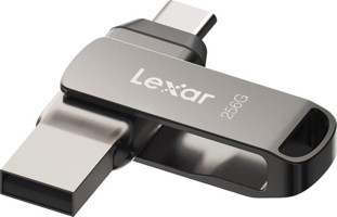 Lexar LJDD4000256G Çift Taraflı USB 3.1 Type A-Type C 256 GB Flash Bellek Gri