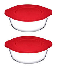 Paşabahçe Yuvarlak Cam Saklama Kabı 2x2.1 lt
