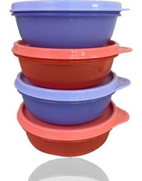 Tupperware Yuvarlak Plastik Saklama Kabı 4x300 ml