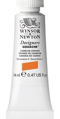 Winsor & NewtonDesigners 089 S.4 Tüp Turuncu 14 ml Guaj Boya
