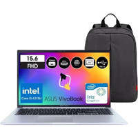 Asus Vivobook 15 F1502ZA-EJ1535 Dahili Intel UHD Graphics Intel Core i3 1215U 8 GB Ram 512 GB SSD 15.6 inç Full HD FreeDos Laptop + Csrtech Çanta