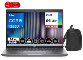 Dell Latitude 5440 DLN025L54401417 Dahili Intel Iris Xe Graphics Eligible Intel Core i7 1355U 8 GB Ram 256 GB SSD 14 inç Full HD Windows 11 Home Laptop + Çanta