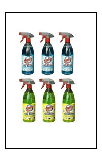Aspirix Sarı Güç-Mavi Güç Sprey Mutfak ve Banyo Temizleyici 6x750 ml