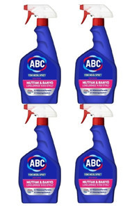 Abc Sprey Mutfak ve Banyo Temizleyici 4x750 ml