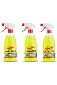 Asperox Sarı Güç Sprey Mutfak ve Banyo Temizleyici 3x1 lt