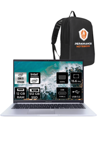 Asus Vivobook 15 X1502ZA-EJ1479 Dahili Intel UHD Graphics Intel Core i3 1215U 12 GB Ram 512 GB SSD 15.6 inç Full HD FreeDos Laptop + PER4 Çanta