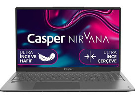 Casper Nirvana X600.5700-8V00A-G-F Dahili AMD Radeon RX Vega 8 AMD Ryzen 7 5700U 8 GB Ram 500 GB SSD 15.6 inç Full HD Windows 11 Laptop