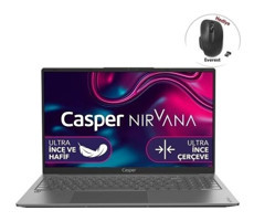 Casper Nirvana X600.1235-8V00X-G-FM8 Dahili Intel Iris Xe Graphics Eligible Intel Core i5 1235U 32 GB Ram 500 GB SSD 15.6 inç Full HD FreeDos Laptop