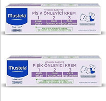 Mustela 1.2.3 Vitamin Bariyer Vitaminli Parfümsüz Parabensiz Pişik Kremi 2x50 ml