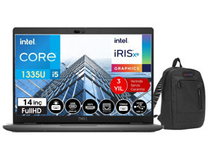 Dell Latitude 3440 DLN053L3440140147 Dahili Intel Iris Xe Graphics Eligible Intel Core i5 1335U 64 GB Ram 1 TB SSD 14 inç Full HD Windows 11 Pro Laptop + Çanta