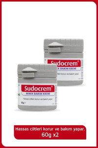 Sudocream Parfümsüz Parabensiz Pişik Kremi 2x60 gr